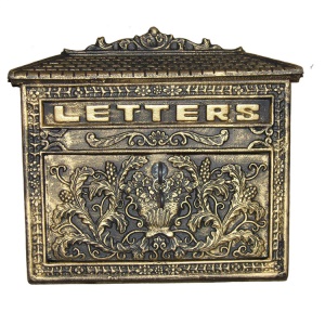Boîte aux lettres vintage  en fonte d'aluminium