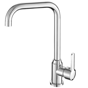 Robinet de cuisine en acier inoxydable froid et chaud