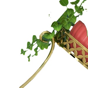 Support pour plantes d'intérieur avec cadre métallique à double paroi