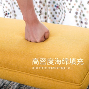 Banc en tissu confortable pour maison