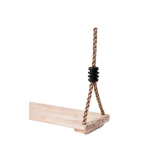 Balançoire à planche pour enfants 6 tours de corde tressée à 3 nœuds