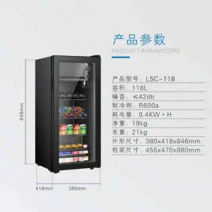 Frigo bar Royalstar  transparent