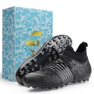 Chaussures de football montantes pour hommes respirantes et confortables