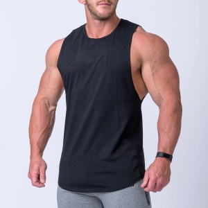 Top de sport pour hommes en coton à séchage rapide