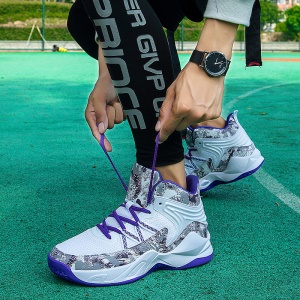 Chaussures de basket-ball pour hommes Fly tissage avec  semelle  respirante