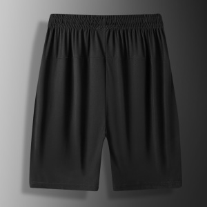 Short de sport en soie glacée pour hommes