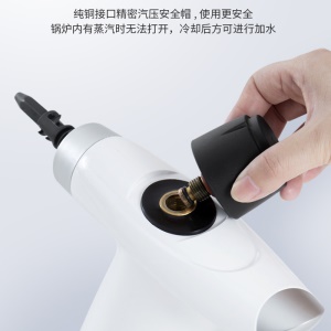 Nettoyeur à vapeur à main avec coque de sécurité pneumatique