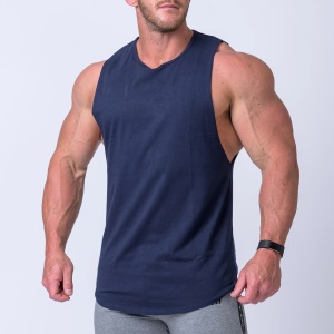 Top de sport pour hommes en coton à séchage rapide