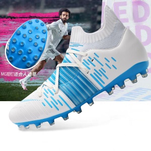 Chaussures de football montantes pour hommes respirantes et confortables