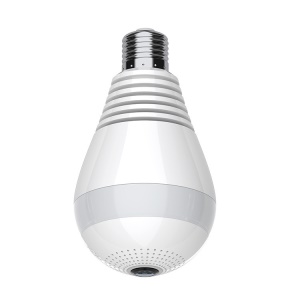 Caméra de surveillance 360 degrés en forme d'ampoule