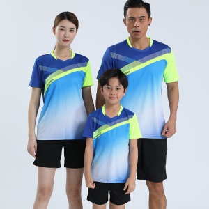 Maillot de badminton à manches courtes maillot de sport