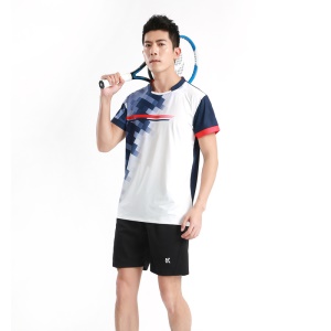 Ensemble de deux pièces de vêtements de sport de volleyball imprimé respirant et à séchage rapide