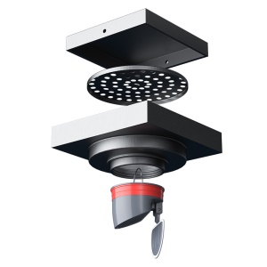 Siphon de sol invisible et antiodeur avec incrustation de carrelage Anti-refoulement