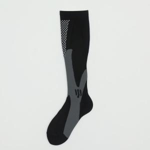 Chaussettes long de compression d'extérieur en maille respirant et évacuant la transpiration