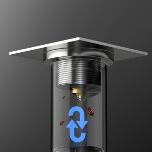 Siphon de sol rebondissant en cuivre complet à ajustement par pression Anti-odeur et avec Noyau à ressort