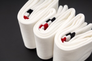 Chaussettes pour femmes à rayures à deux barres