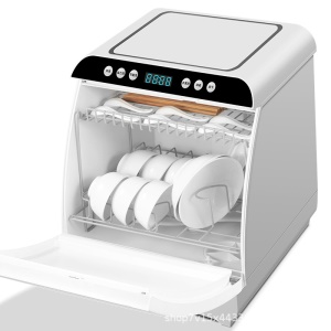 Mini lave-vaisselle automatique  sans installation; Lave-vaisselle de table petit et intelligent, Désinfection à l'ozone UV