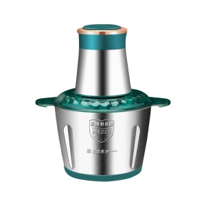 Hachoir à viande électrique domestique multifonction en acier inoxydable 3L