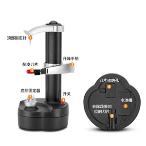 Eplucheur de pommes de terre multifonctionnel en acier inoxydable ，Eplucheur automatique