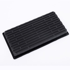 Plateau rectangulaire pour semis en plastique épais