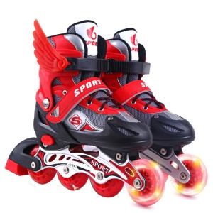 Patins à roulettes Mono  réglable en PVC pour Enfants