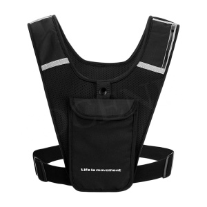Gilet de cyclisme respirant en Tissu oxford confortable, réfléchissant et à séchage rapide
