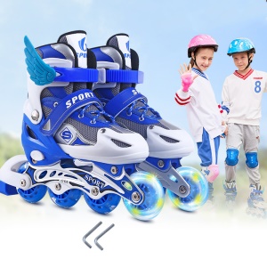Patins à roulettes Mono  réglable en PVC pour Enfants