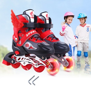 Patins à roulettes Mono  réglable en PVC pour Enfants