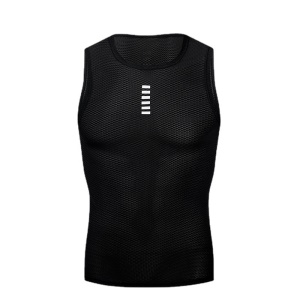 Gilet de cyclisme pour hommes Absorbant la sueur Respirant Fond de VTT Sans manches