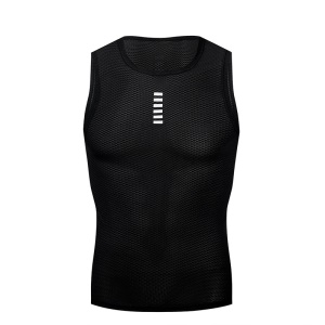 Gilet de cyclisme pour hommes Absorbant la sueur Respirant Fond de VTT Sans manches