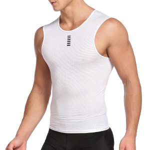 Gilet de cyclisme pour hommes Absorbant la sueur Respirant Fond de VTT Sans manches