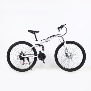 Vélo VTT Cross pliant 26 pouces en acier au carbone double résistance aux chocs