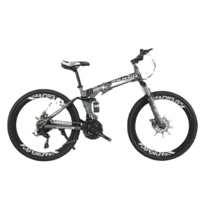 Vélo VTT Cross pliant 26 pouces en acier au carbone double résistance aux chocs
