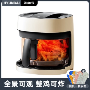 Friteuse à air domestique grande capacité intelligente sans huile,  petite machine à frites électrique automatique multifonctionnelle