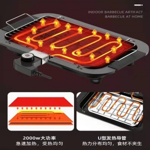 Barbecue électrique à température contrôlée pour usage domestique