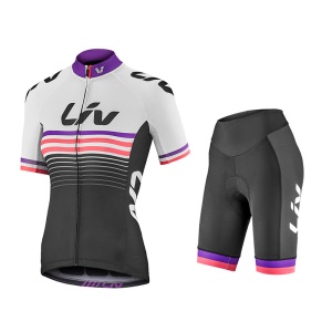 Liv costume de cyclisme à manches courtes d'été pour les femmes