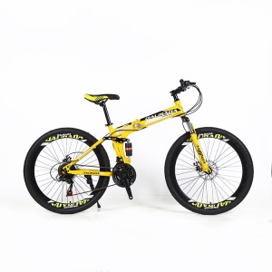 Vélo VTT Cross pliant 26 pouces en acier au carbone double résistance aux chocs