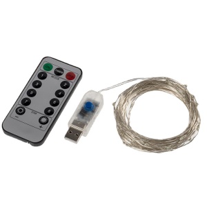 Lampe à fil de cuivre télécommandée   USB