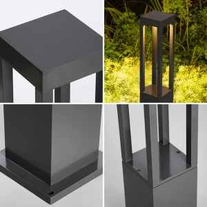 Lampe lumineuse d'extérieur pour cour et jardin
