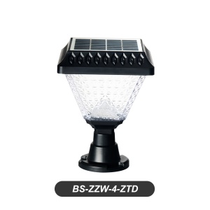 Lampe à lumière  solaire pour clôture extérieure