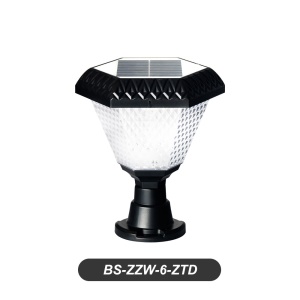 Lampe à lumière  solaire pour clôture extérieure