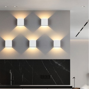 Lampe murale de salon en aluminium LED Lumière éclairage