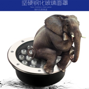 Lampe de pelouse à LED enterrée Imperméable à l'eau