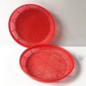 Tamis rouge en plastique pour épaissir et laver le riz pour l'agriculture