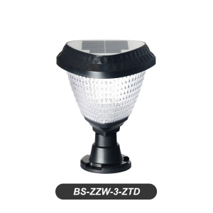 Lampe à lumière  solaire pour clôture extérieure