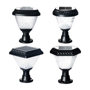 Lampe à lumière  solaire pour clôture extérieure