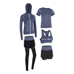 Showcai vêtements de yoga ensemble de cinq pièces à séchage rapide et respirant
