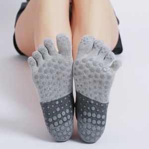 Chaussettes de yoga en coton avec bretelles et bouts en formes d'orteils