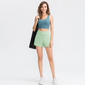 YUDONG Short de Yoga  à séchage rapide pour femme