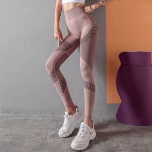 HAOQIAN Pantalon de yoga taille haute moulant Legging de sport pour femme
